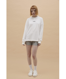 UドロップショルダールーズTシャツ ホワイト