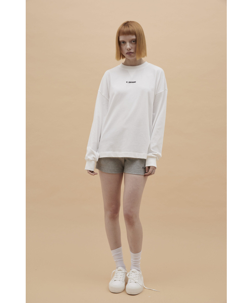 K-GARMENT(カメント)の「UドロップショルダールーズTシャツ ホワイト(Tシャツ/カットソー・レディース・その他・SMALL/LARGE/X-LARGE)」の1枚目の写真