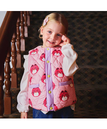 MINIDOU（ミニドウ）の「Minidough Smilecat Reversible Fleece Vest（ベスト）」