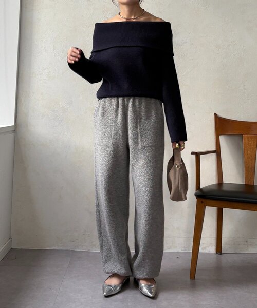 DouDou(ドゥドゥ)の「ボアパンツ(その他パンツ・レディース・オフホワイト/ライトグレー・FREE)」の8枚目の写真