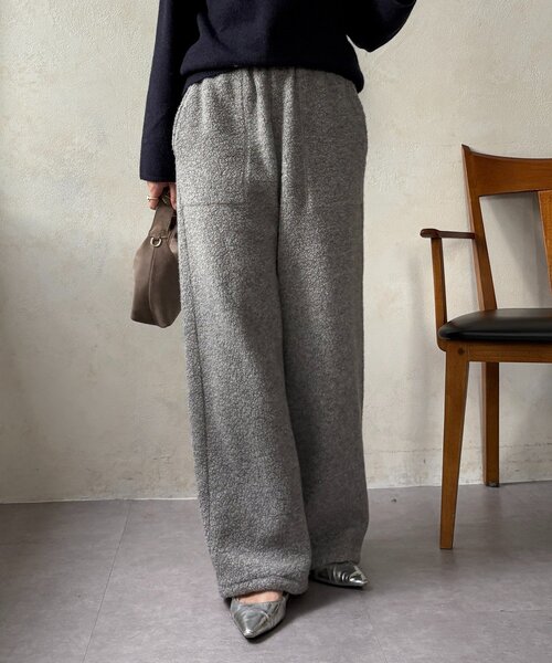 DouDou(ドゥドゥ)の「ボアパンツ(その他パンツ・レディース・オフホワイト/ライトグレー・FREE)」の11枚目の写真