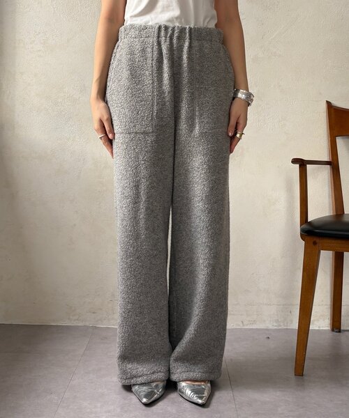 DouDou(ドゥドゥ)の「ボアパンツ(その他パンツ・レディース・オフホワイト/ライトグレー・FREE)」の14枚目の写真