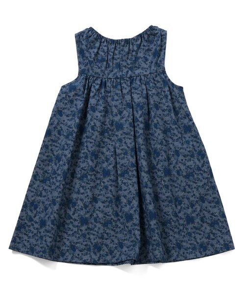 Boribon（ボリボン）の「プチフルールスモッキングジャンスカ（ジャンパースカート・キッズ・レッド/ブルー・100/90/80/120/110）」の7枚目の写真