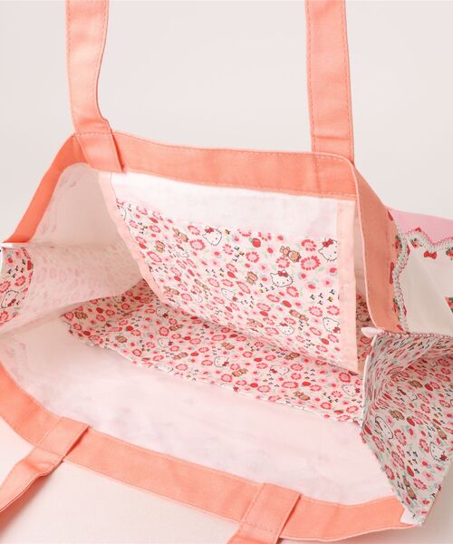 Cath Kidston(キャスキッドソン)の「Cath Kidston × Hello Kitty スクエアトートバッグ(ショルダーバッグ・レディース・ピンク・FREE)」の3枚目の写真