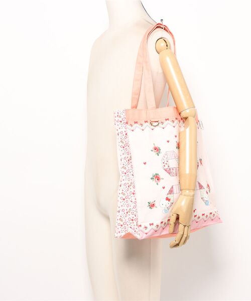 Cath Kidston(キャスキッドソン)の「Cath Kidston × Hello Kitty スクエアトートバッグ(ショルダーバッグ・レディース・ピンク・FREE)」の4枚目の写真