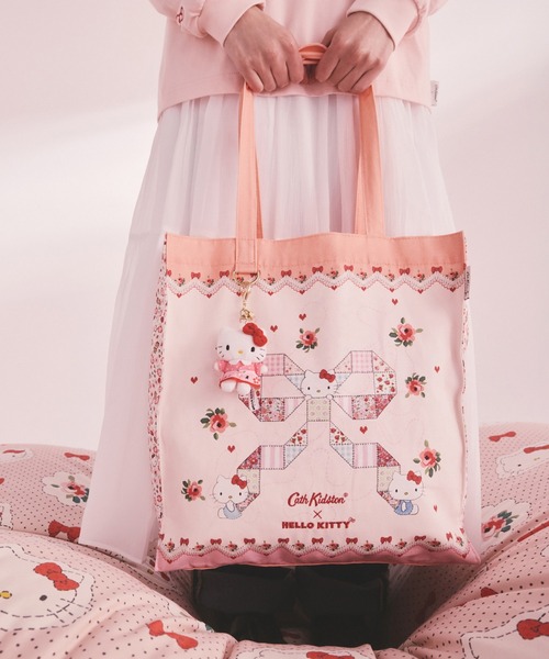 Cath Kidston(キャスキッドソン)の「Cath Kidston × Hello Kitty スクエアトートバッグ(ショルダーバッグ・レディース・ピンク・FREE)」の8枚目の写真