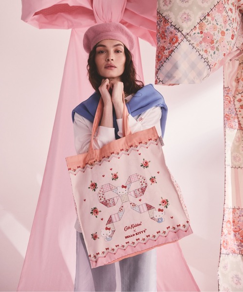 Cath Kidston(キャスキッドソン)の「Cath Kidston × Hello Kitty スクエアトートバッグ(ショルダーバッグ・レディース・ピンク・FREE)」の5枚目の写真