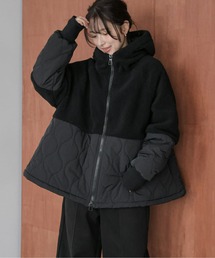 La-gemme（ラジェム）の「ボア×キルティング ドッキングブルゾン（その他アウター）」