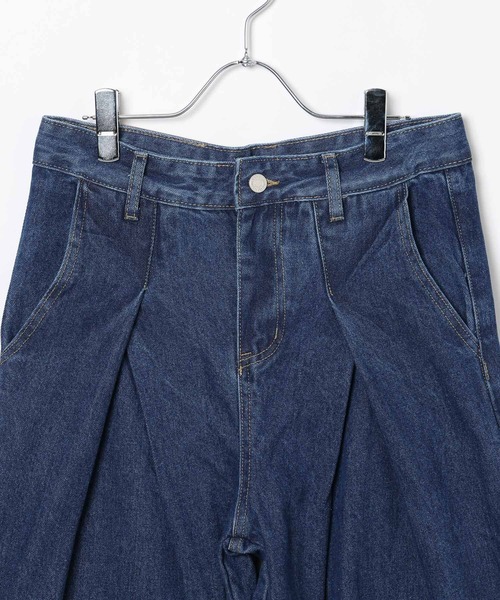 LAND MUSEUM（ランドミュージアム）の「LAND MUSEUM／フロントタックデニム（デニムパンツ・メンズ・ブルー・LARGE/MEDIUM）」の3枚目の写真