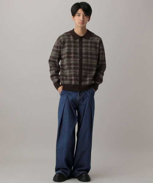 LAND MUSEUM（ランドミュージアム）の「LAND MUSEUM／フロントタックデニム（デニムパンツ・メンズ・ブルー・LARGE/MEDIUM）」の12枚目の写真