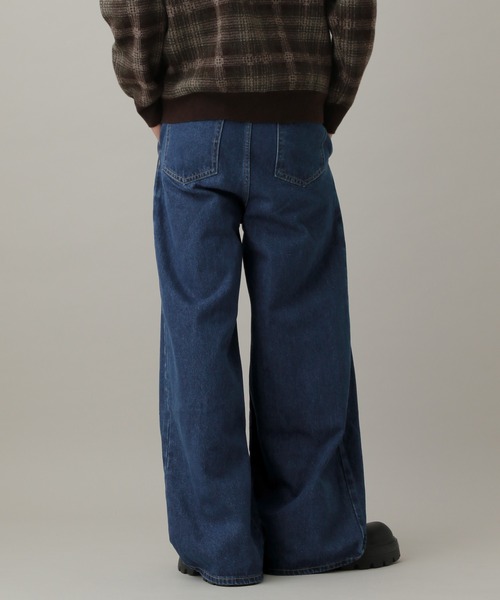 LAND MUSEUM（ランドミュージアム）の「LAND MUSEUM／フロントタックデニム（デニムパンツ・メンズ・ブルー・LARGE/MEDIUM）」の17枚目の写真