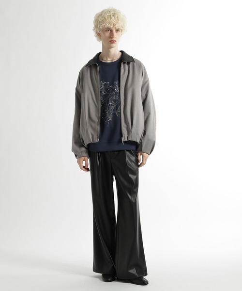 HARE（ハレ）の「【SET UP対応】ウールライクコクーンブルゾン（ブルゾン・メンズ・ブルー/グレー/ブラック・MEDIUM/SMALL）」の8枚目の写真