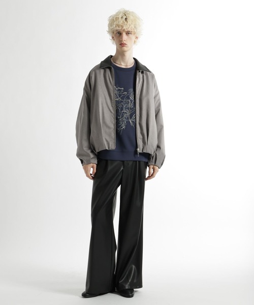 HARE（ハレ）の「【SET UP対応】ウールライクコクーンブルゾン（ブルゾン・メンズ・ブルー/グレー/ブラック・MEDIUM/SMALL）」の9枚目の写真