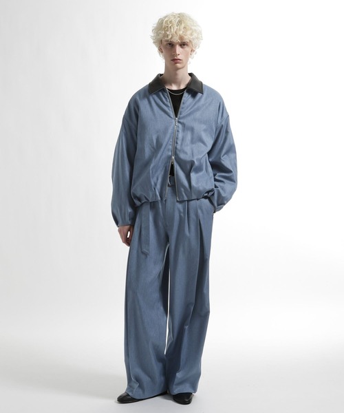 HARE（ハレ）の「【SET UP対応】ウールライクコクーンブルゾン（ブルゾン・メンズ・ブルー/グレー/ブラック・MEDIUM/SMALL）」の10枚目の写真