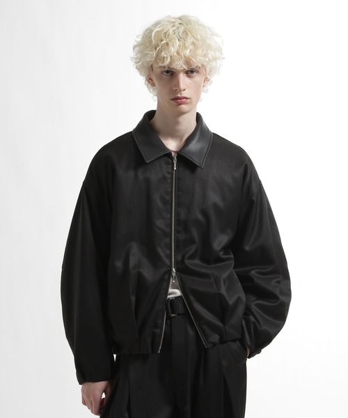 HARE（ハレ）の「【SET UP対応】ウールライクコクーンブルゾン（ブルゾン・メンズ・ブルー/グレー/ブラック・MEDIUM/SMALL）」の12枚目の写真