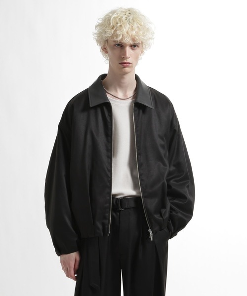 HARE（ハレ）の「【SET UP対応】ウールライクコクーンブルゾン（ブルゾン・メンズ・ブルー/グレー/ブラック・MEDIUM/SMALL）」の14枚目の写真