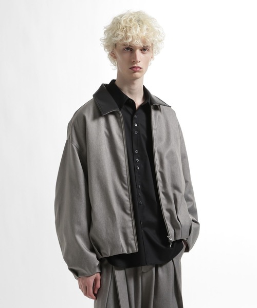 HARE（ハレ）の「【SET UP対応】ウールライクコクーンブルゾン（ブルゾン・メンズ・ブルー/グレー/ブラック・MEDIUM/SMALL）」の16枚目の写真