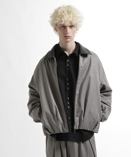 HARE（ハレ）の「【SET UP対応】ウールライクコクーンブルゾン（ブルゾン・メンズ・ブルー/グレー/ブラック・MEDIUM/SMALL）」の17枚目の写真