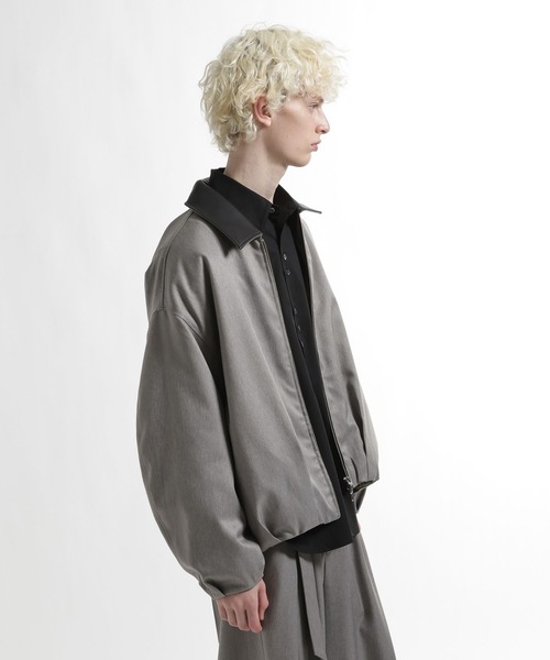 HARE（ハレ）の「【SET UP対応】ウールライクコクーンブルゾン（ブルゾン・メンズ・ブルー/グレー/ブラック・MEDIUM/SMALL）」の18枚目の写真