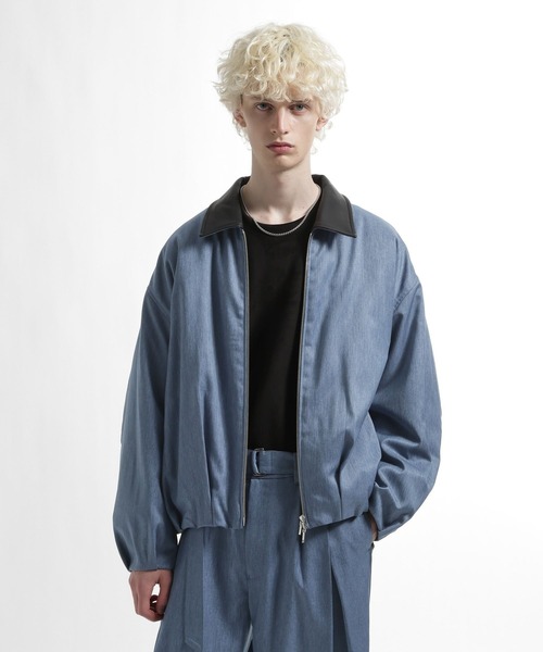 HARE（ハレ）の「【SET UP対応】ウールライクコクーンブルゾン（ブルゾン・メンズ・ブルー/グレー/ブラック・MEDIUM/SMALL）」の22枚目の写真