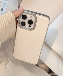 Vini（ヴィニ）の「フェイクレザー ドット iPhone ケース 13/14.15.16.16Pro.17（スマホケース/カバー）」