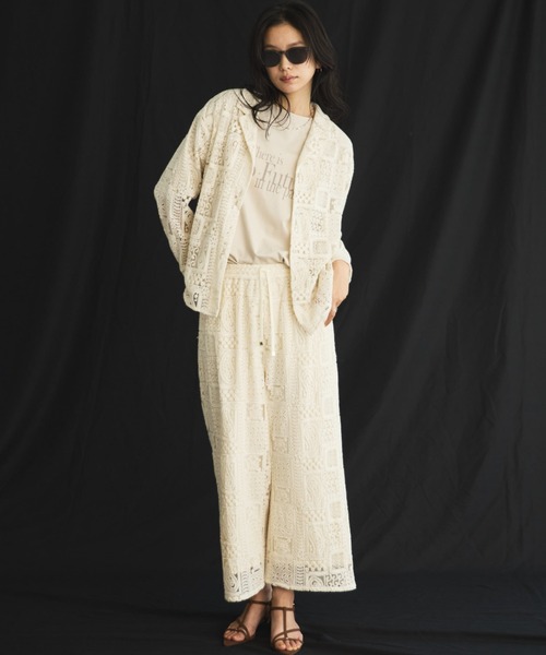 Doux archives(ドゥアルシーヴ)の「【26SS先行予約】半端袖ロゴTシャツ(Tシャツ/カットソー・レディース・チャコールグレー/オフホワイト/ベージュ・FREE)」の10枚目の写真