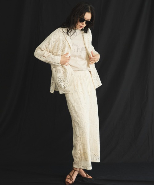 Doux archives(ドゥアルシーヴ)の「【26SS先行予約】半端袖ロゴTシャツ(Tシャツ/カットソー・レディース・チャコールグレー/オフホワイト/ベージュ・FREE)」の11枚目の写真