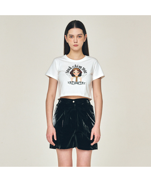 YOUK SHIM WON（ユクシムウォン）の「エンジェルクロップTシャツ ルナ（Tシャツ/カットソー・レディース・その他・MEDIUM/SMALL）」の2枚目の写真