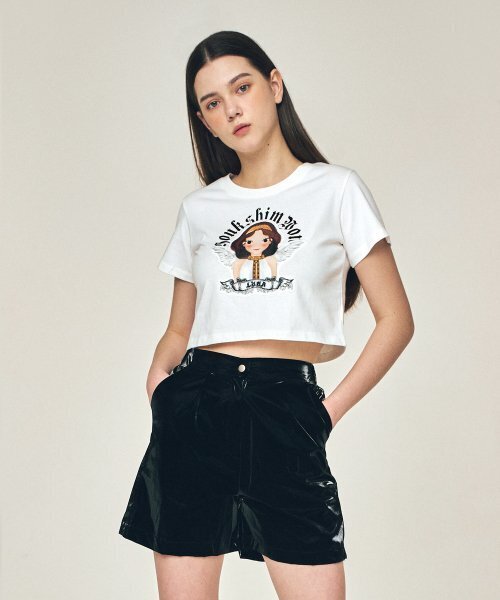YOUK SHIM WON（ユクシムウォン）の「エンジェルクロップTシャツ ルナ（Tシャツ/カットソー・レディース・その他・MEDIUM/SMALL）」の6枚目の写真