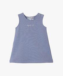 agnes b.（アニエスベー）の「ベビー ロゴ コットン ノースリーブ ワンピース（ワンピース）」