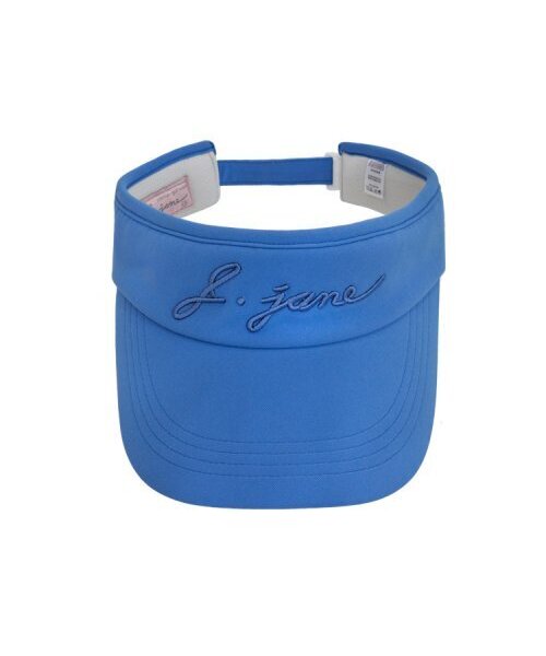 J.JANE(ジェイジェーン)の「シンプルカラー刺繍サンキャップ Simple color logo Suncap (Blue)(サンバイザー・レディース・ブルー・FREE)」の2枚目の写真
