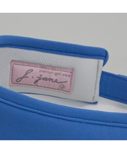 J.JANE(ジェイジェーン)の「シンプルカラー刺繍サンキャップ Simple color logo Suncap (Blue)(サンバイザー・レディース・ブルー・FREE)」の7枚目の写真