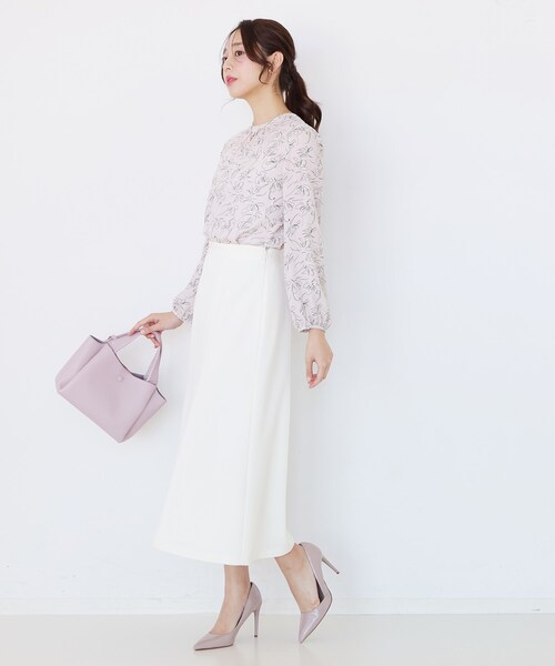 COUP DE CHANCE(クードシャンス)の「【手洗い可/日本製】花柄ブラウス(シャツ/ブラウス・レディース・ピンク系1/ホワイト系3・34/36/38/40)」の15枚目の写真