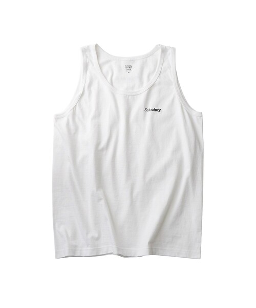 Subciety(サブサエティ)の「2pack tank top(タンクトップ・メンズ・ホワイト×ブラック・SMALL/MEDIUM/LARGE/X-LARGE/XX-LARGE)」の13枚目の写真