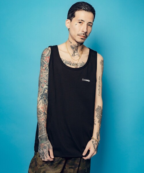 Subciety(サブサエティ)の「2pack tank top(タンクトップ・メンズ・ホワイト×ブラック・SMALL/MEDIUM/LARGE/X-LARGE/XX-LARGE)」の9枚目の写真