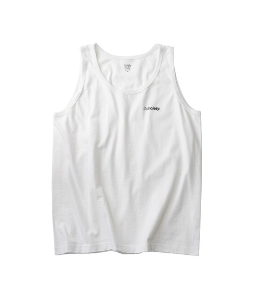 Subciety（サブサエティ）の「2pack tank top（タンクトップ・メンズ・ホワイト×ブラック・SMALL/MEDIUM/LARGE/X-LARGE/XX-LARGE）」の2枚目の写真