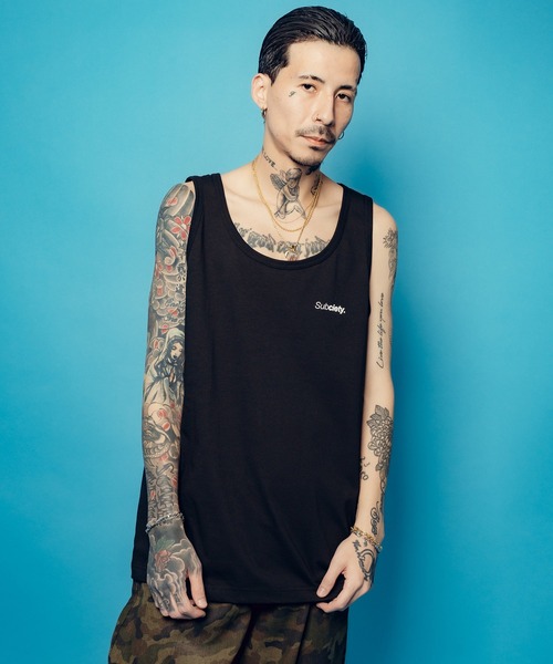 Subciety（サブサエティ）の「2pack tank top（タンクトップ・メンズ・ホワイト×ブラック・SMALL/MEDIUM/LARGE/X-LARGE/XX-LARGE）」の6枚目の写真