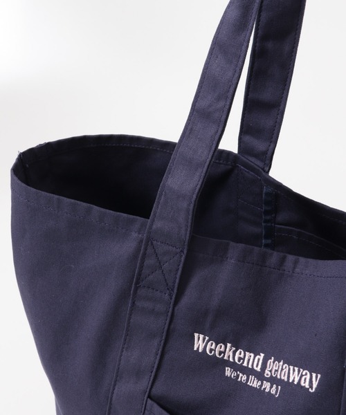 URBAN RESEARCH Sonny Label（アーバンリサーチサニーレーベル）の「WEEKEND GETAWAY TOTEBAG（トートバッグ・レディース・ブラウン/ネイビー/オフホワイト・ONE）」の20枚目の写真