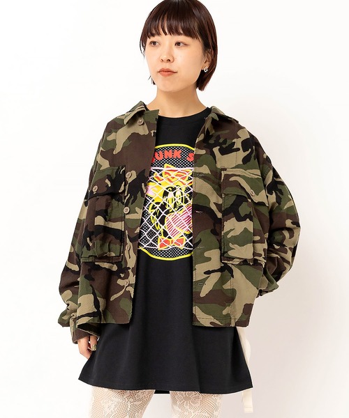 RNA（アールエヌエー）の「J2187 パイル刺繍シャツジャケット（その他アウター・レディース・カモフラージュ/レオパード・MEDIUM）」の21枚目の写真