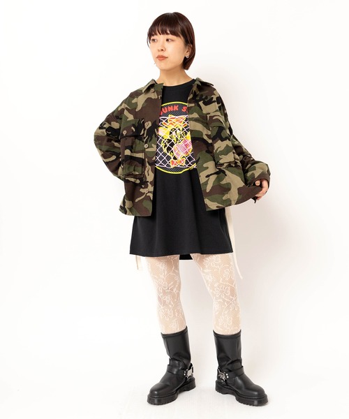 RNA（アールエヌエー）の「J2187 パイル刺繍シャツジャケット（その他アウター・レディース・カモフラージュ/レオパード・MEDIUM）」の8枚目の写真