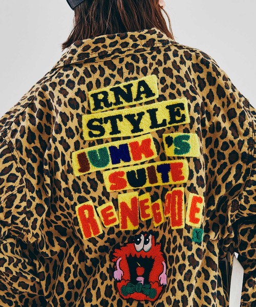 RNA(アールエヌエー)の「J2187 パイル刺繍シャツジャケット(その他アウター・レディース・カモフラージュ/レオパード・MEDIUM)」の6枚目の写真