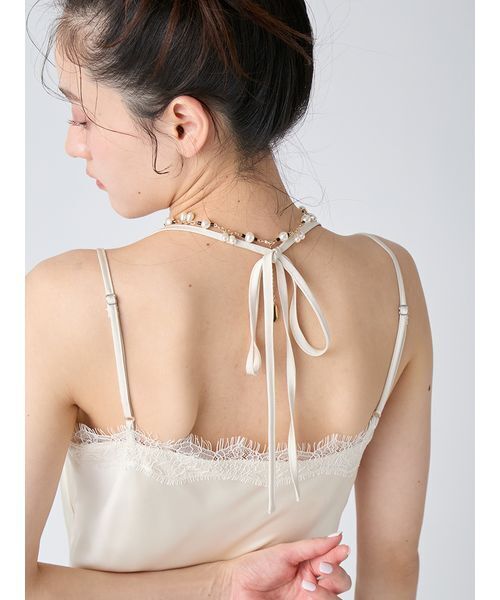 LILY BROWN(リリーブラウン)の「カシミヤブレンドニットセットサテンミニワンピース(ワンピース・レディース・アイボリー/グレー/チャコールグレー/ピンク・F)」の17枚目の写真