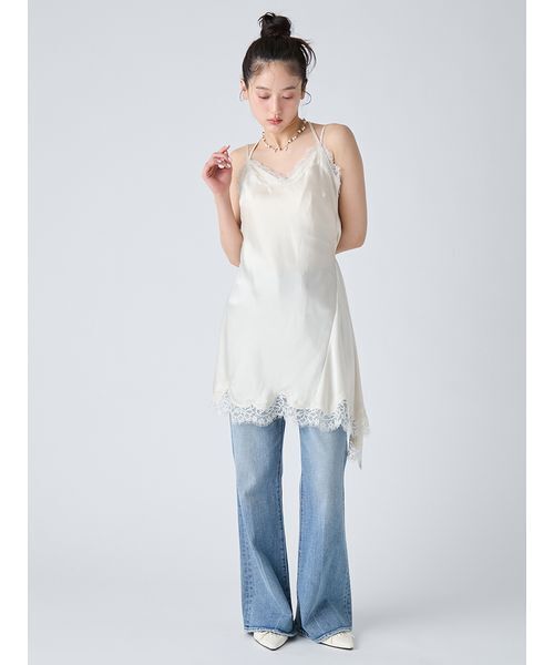 LILY BROWN(リリーブラウン)の「カシミヤブレンドニットセットサテンミニワンピース(ワンピース・レディース・アイボリー/グレー/チャコールグレー/ピンク・F)」の19枚目の写真