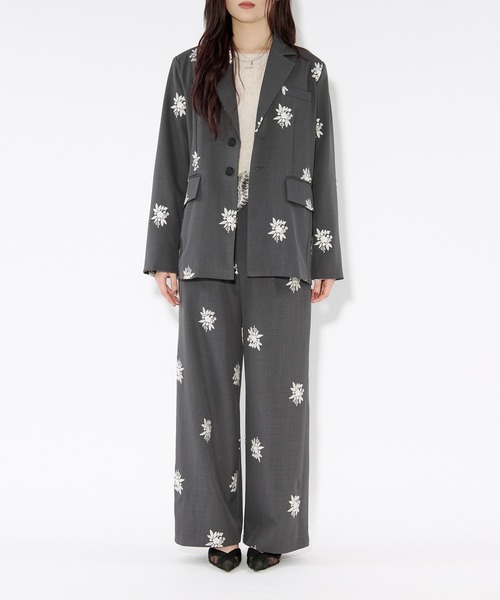 Ezick(エジック)の「Embroidery straight pants ハイウエスト刺繍パンツ【ベルト付】(スラックス・レディース・ブラック/グレー・FREE)」の18枚目の写真