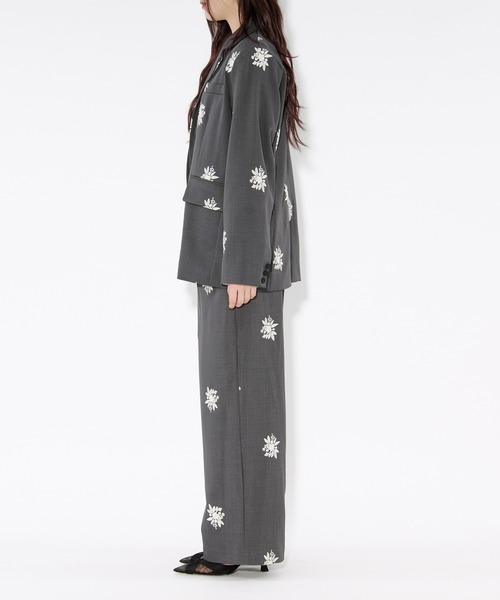 Ezick(エジック)の「Embroidery straight pants ハイウエスト刺繍パンツ【ベルト付】(スラックス・レディース・ブラック/グレー・FREE)」の21枚目の写真