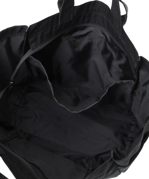 Manhattan Portage（マンハッタンポーテージ）の「THOMAS PAINE TOTE BAG COMBED COTTON GABARDINE DPL（トートバッグ・レディース・ブラック・LARGE）」の11枚目の写真