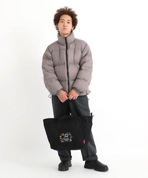 Manhattan Portage（マンハッタンポーテージ）の「THOMAS PAINE TOTE BAG COMBED COTTON GABARDINE DPL（トートバッグ・レディース・ブラック・LARGE）」の17枚目の写真