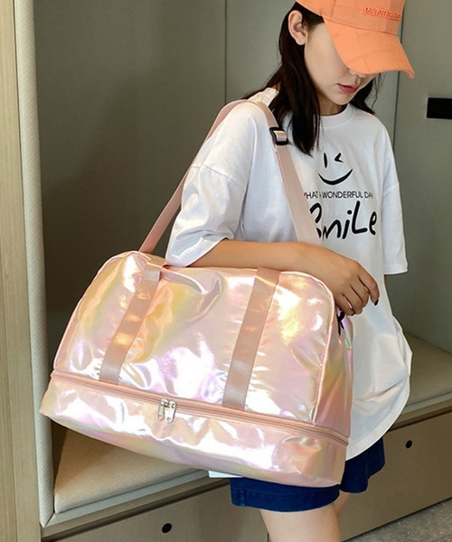 VIBGYOR(ヴィブジョー)の「oshipic/推し活 オーロラ 推し色 ウォレット トラベルバッグ S9217(ボストンバッグ・レディース・パープル/グリーン/ホワイト/ブルー/ブラック/イエロー・FREE)」の21枚目の写真