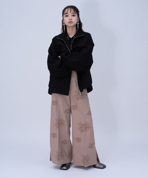 HARE（ハレ）の「Flowerシシュウワイドパンツ(HARE)（その他パンツ・レディース・ライトブルー/ピンク/ブラック・FREE）」の21枚目の写真