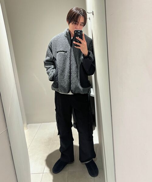 INSILENCE（インサイロンス）の「[MERLOT] Paneled Fleece Jacket IVORY（その他アウター・レディース・その他・S/L/M）」の8枚目の写真